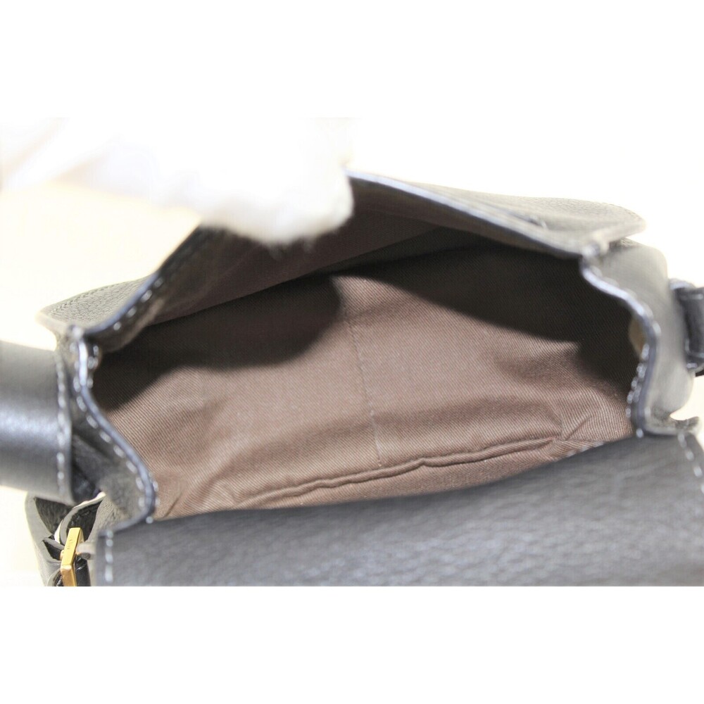 Chloe Elegant Black Leather Luxurious Crossbody Marcie Pochette Shoulder Bag - Picture 6 of 7